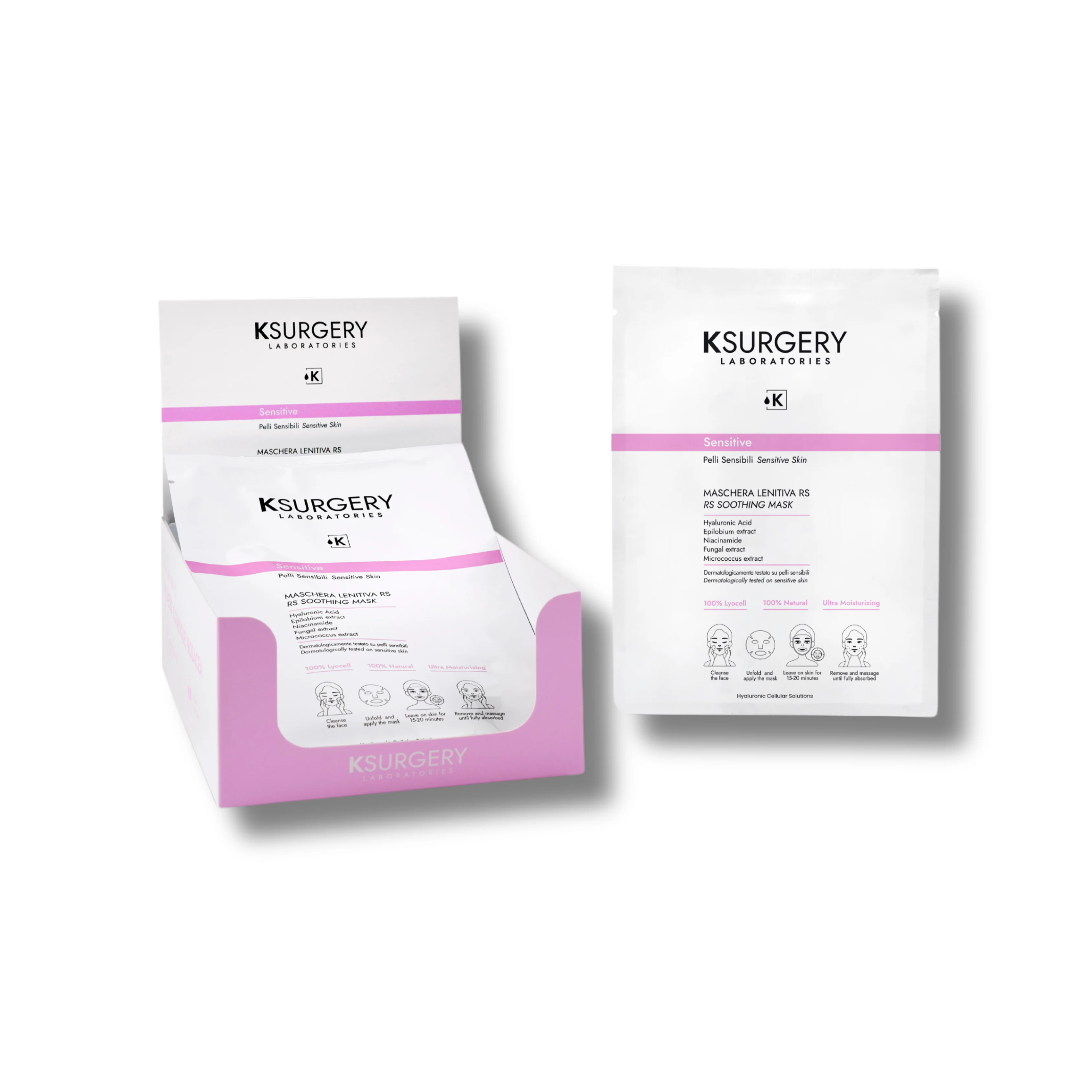 Sensitive | RS Soothing Mask<br>Успокаивающая маска RS, 12x25 ml